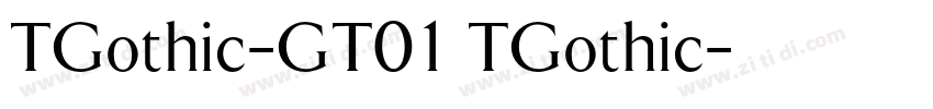 TGothic-GT01 TGothic字体转换